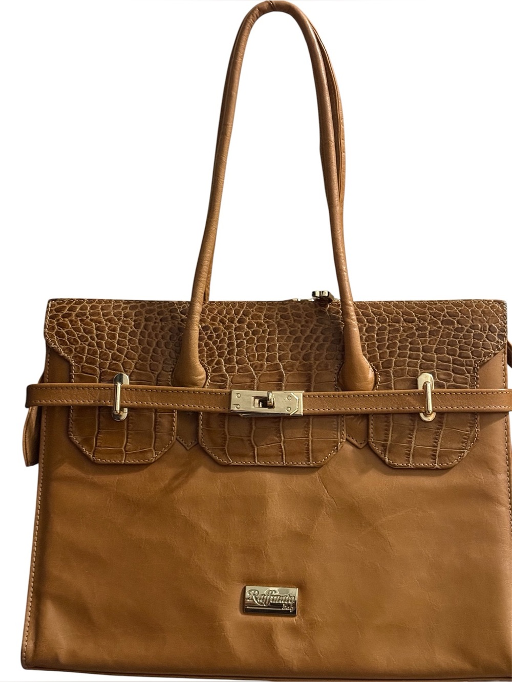 Raffinato Italy purse tan leather